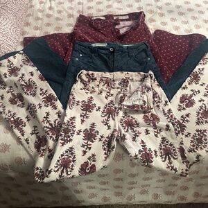 High rise boot cut pilcro cords